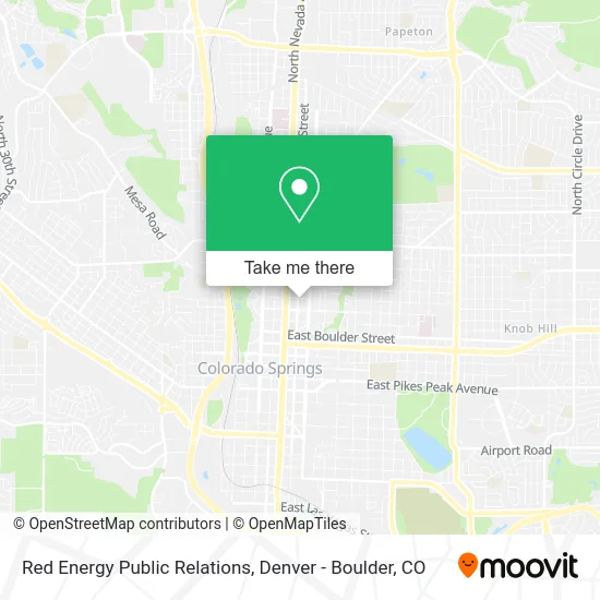 Red Energy Public Relations map