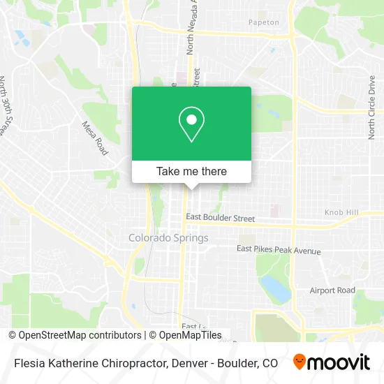 Flesia Katherine Chiropractor map