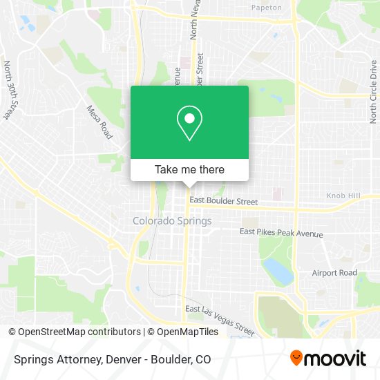 Mapa de Springs Attorney