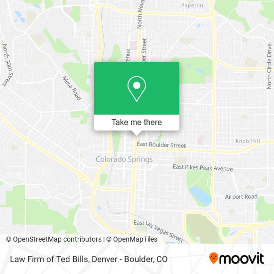 Law Firm of Ted Bills map