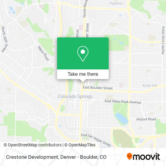 Crestone Development map
