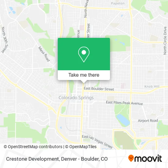 Crestone Development map