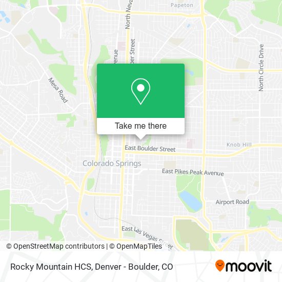 Mapa de Rocky Mountain HCS