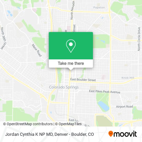 Jordan Cynthia K NP MD map