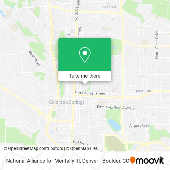 National Alliance for Mentally III map