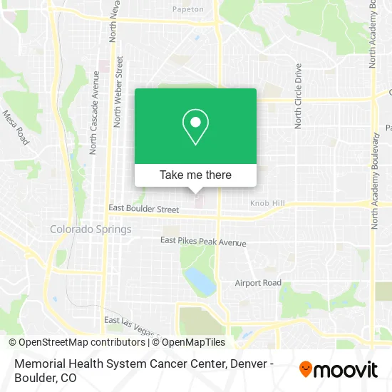 Memorial Health System Cancer Center map