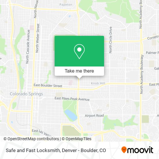 Safe and Fast Locksmith map