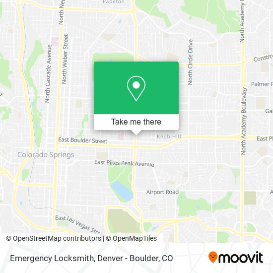 Emergency Locksmith map