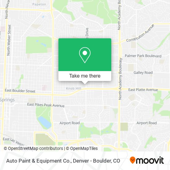 Auto Paint & Equipment Co. map