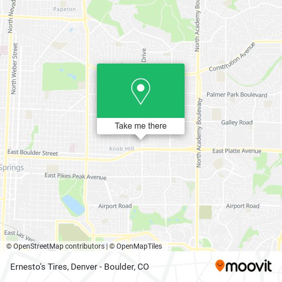 Ernesto's Tires map