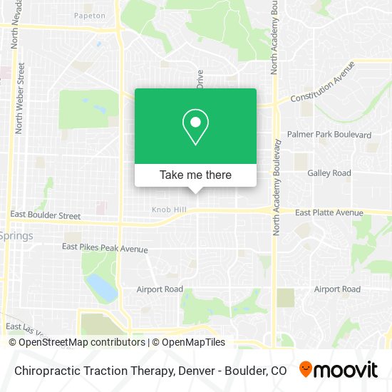 Mapa de Chiropractic Traction Therapy