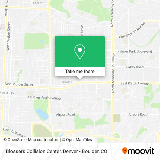 Blossers Collision Center map