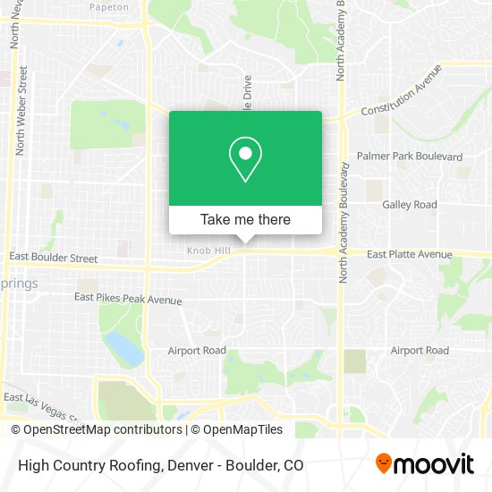 Mapa de High Country Roofing