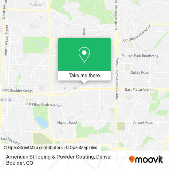 American Stripping & Powder Coating map