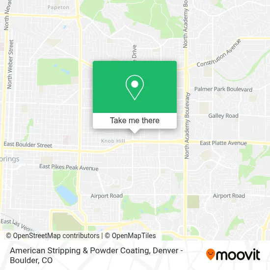 American Stripping & Powder Coating map