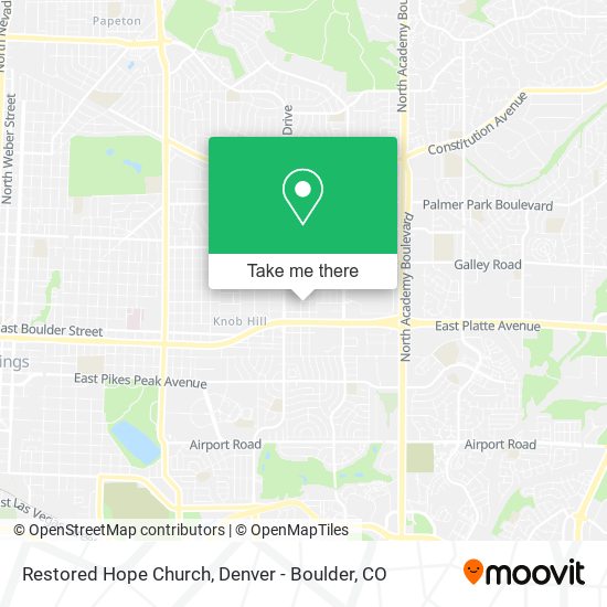 Mapa de Restored Hope Church