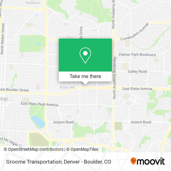 Mapa de Groome Transportation