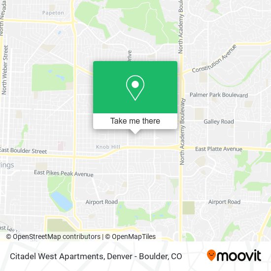 Citadel West Apartments map