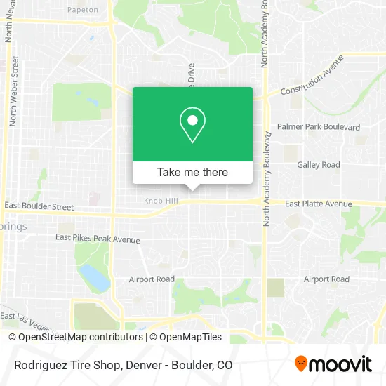 Rodriguez Tire Shop map