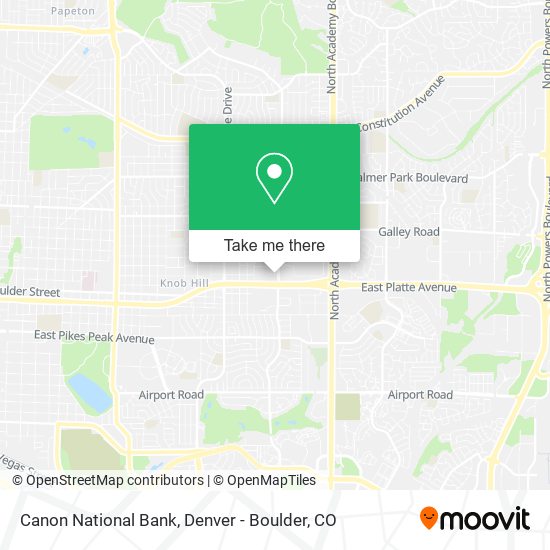 Canon National Bank map