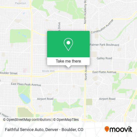 Mapa de Faithful Service Auto