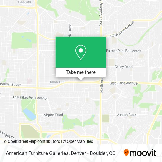 Mapa de American Furniture Galleries