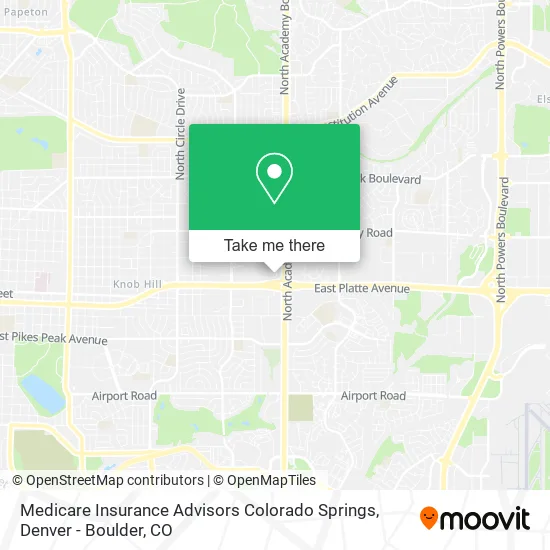 Medicare Insurance Advisors Colorado Springs map