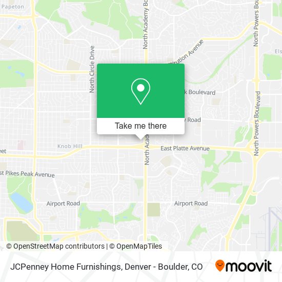 JCPenney Home Furnishings map