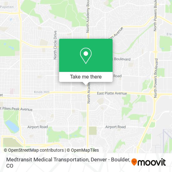 Mapa de Medtransit Medical Transportation