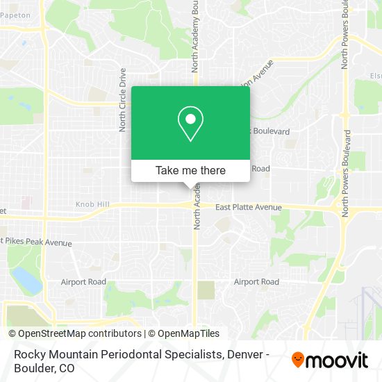 Rocky Mountain Periodontal Specialists map