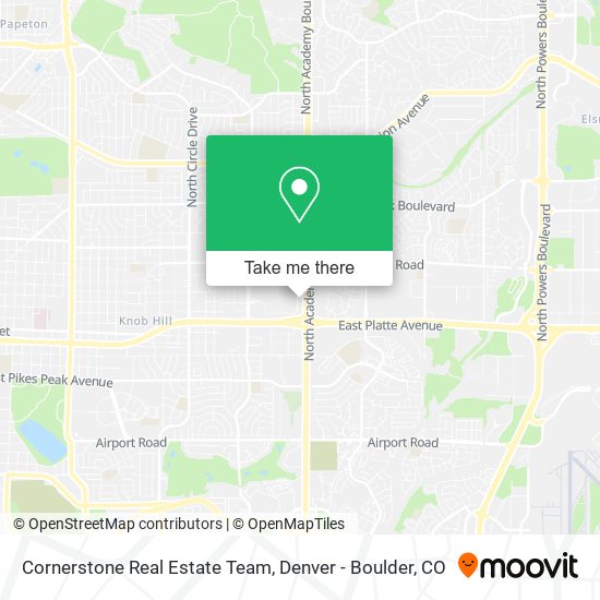 Cornerstone Real Estate Team map