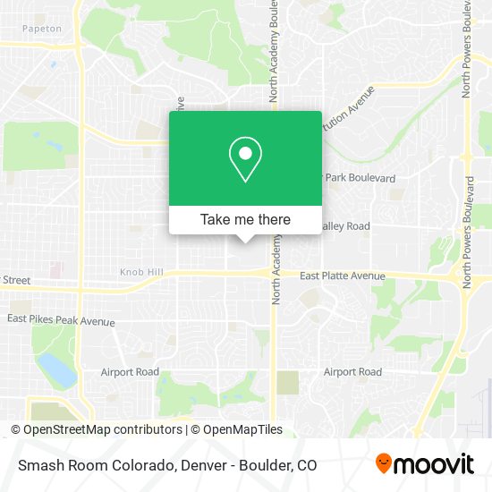 Smash Room Colorado map