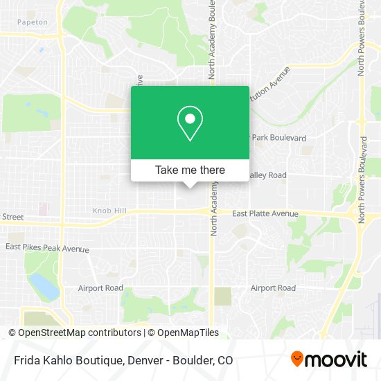 Frida Kahlo Boutique map