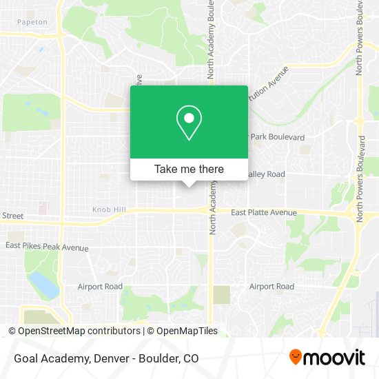 Goal Academy map