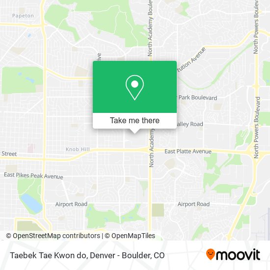 Mapa de Taebek Tae Kwon do