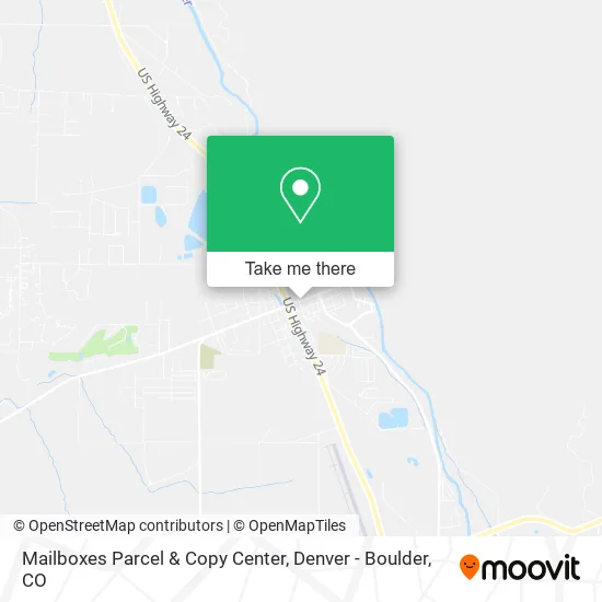 Mailboxes Parcel & Copy Center map