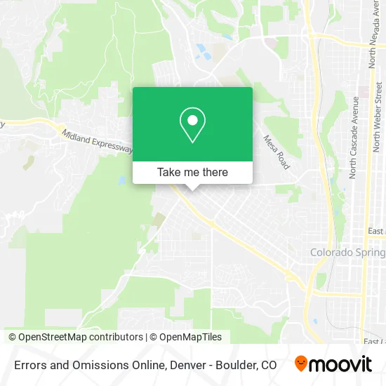 Errors and Omissions Online map