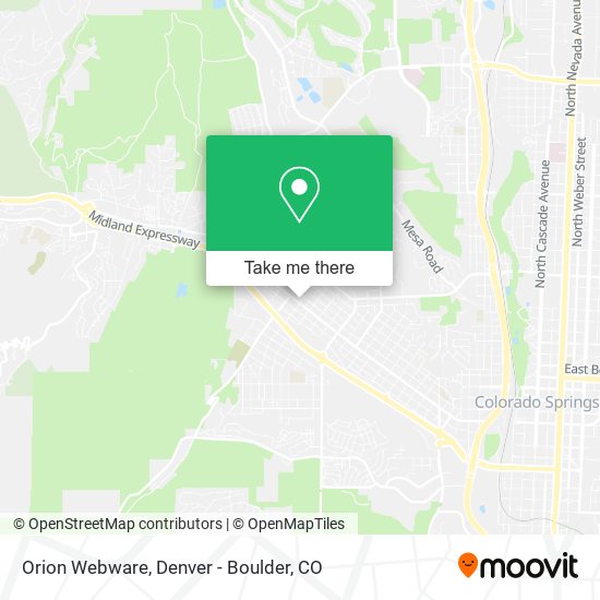 Mapa de Orion Webware