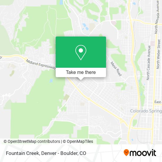 Fountain Creek map