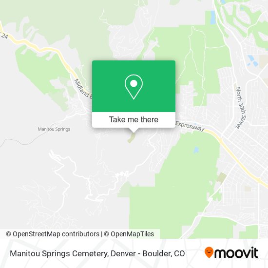 Manitou Springs Cemetery map