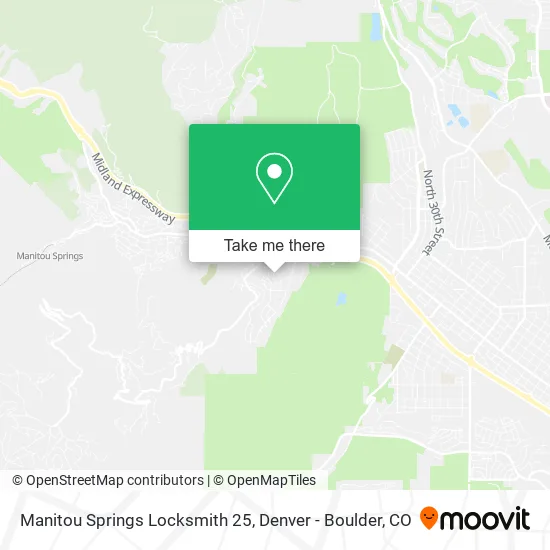 Manitou Springs Locksmith 25 map