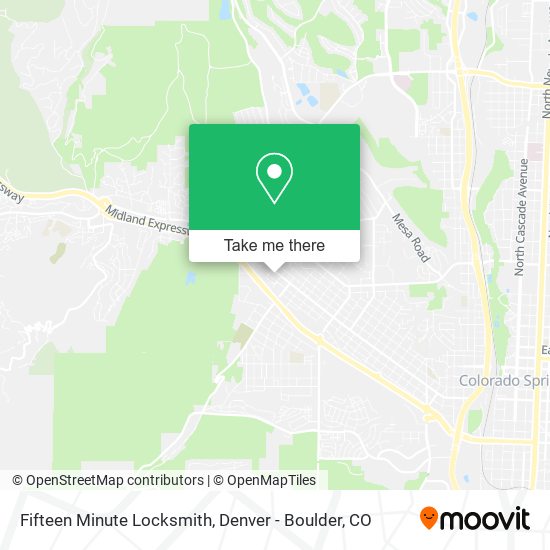 Fifteen Minute Locksmith map