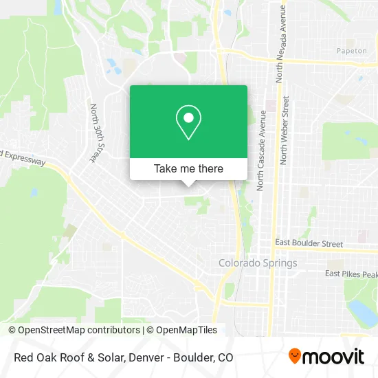 Red Oak Roof & Solar map