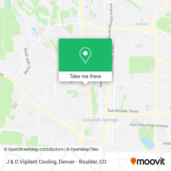 J & D Vigilant Cooling map