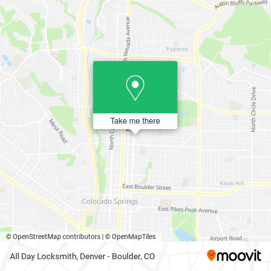 All Day Locksmith map