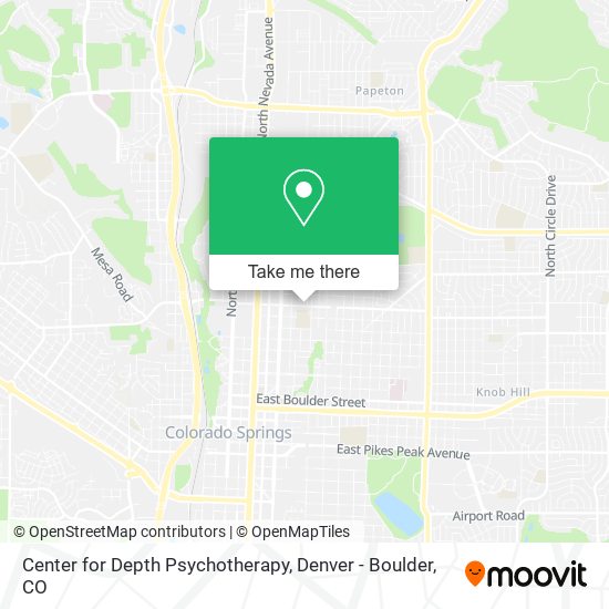 Center for Depth Psychotherapy map