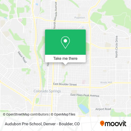 Mapa de Audubon Pre-School