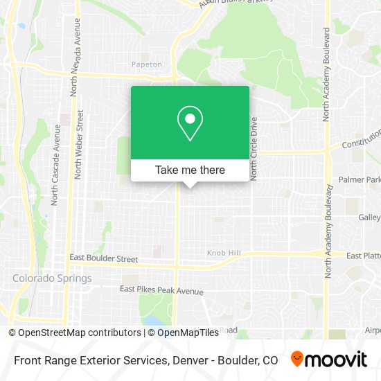 Mapa de Front Range Exterior Services