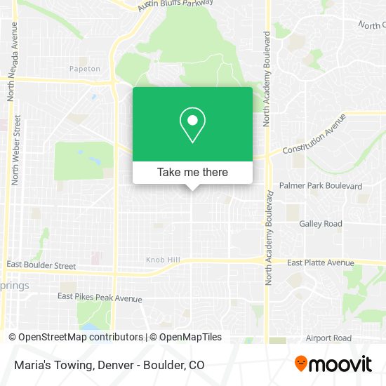 Maria's Towing map