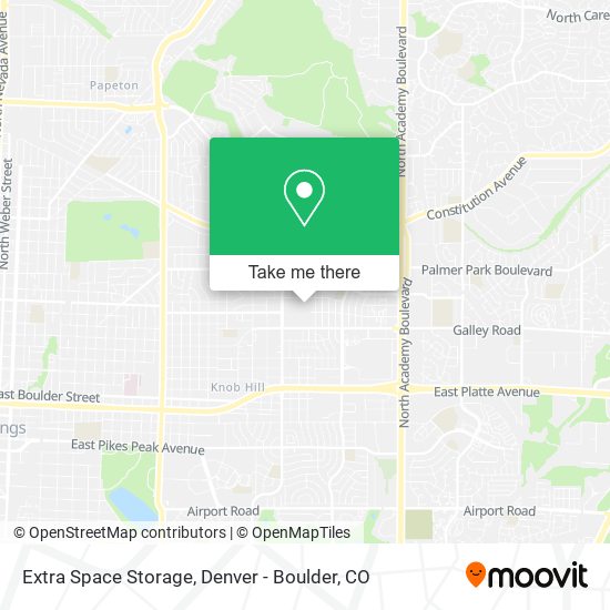 Extra Space Storage map